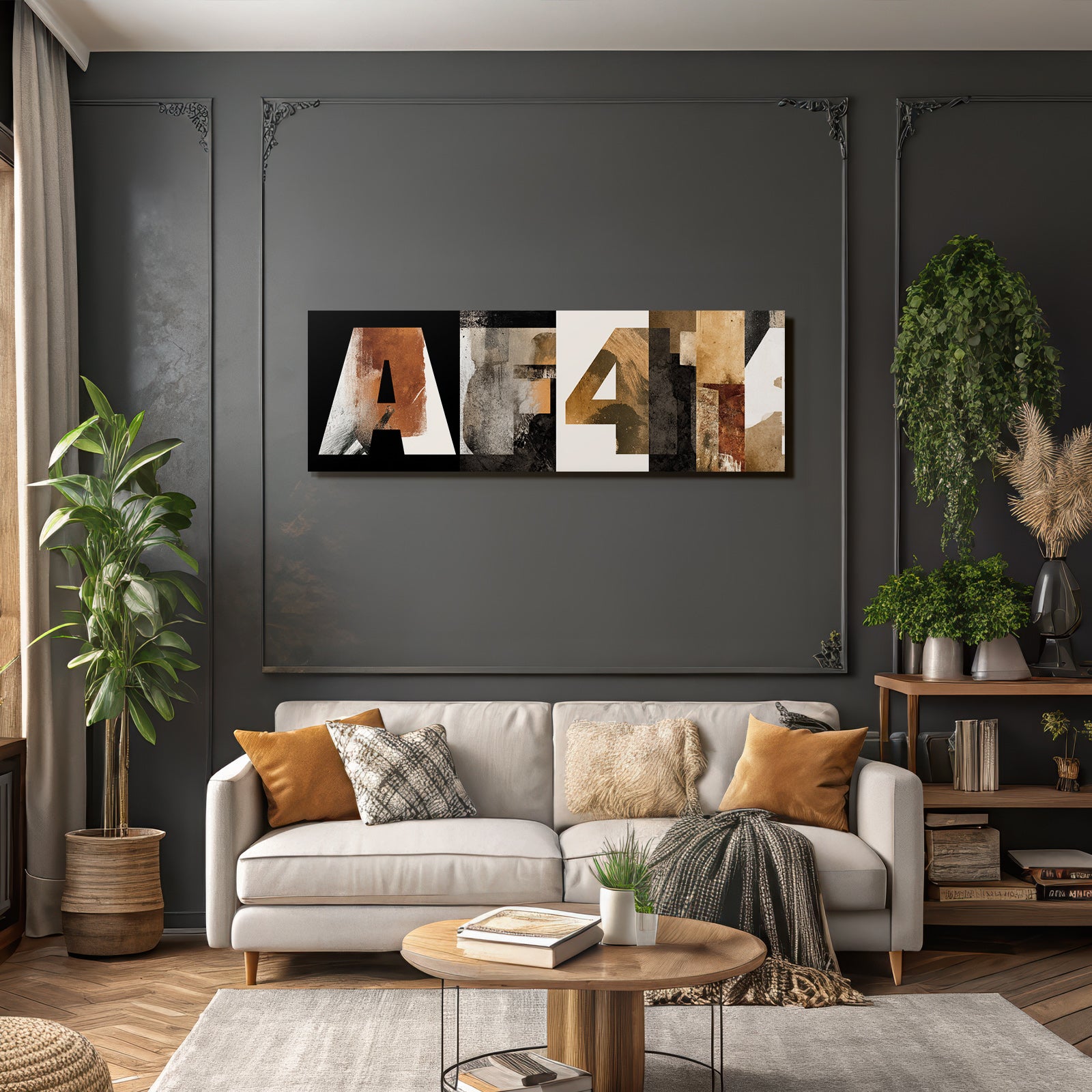 A und 4 - Künstlerisches Design mit Texturen