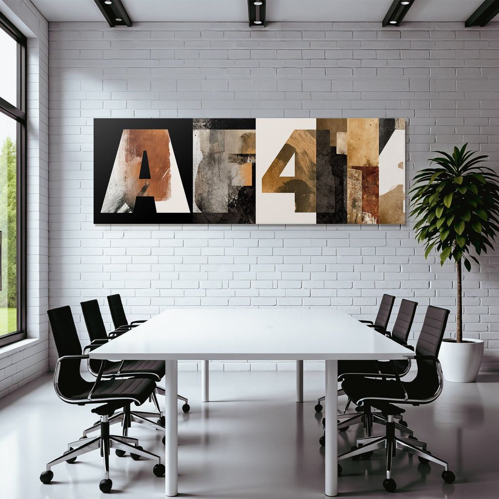 A und 4 - Künstlerisches Design mit Texturen