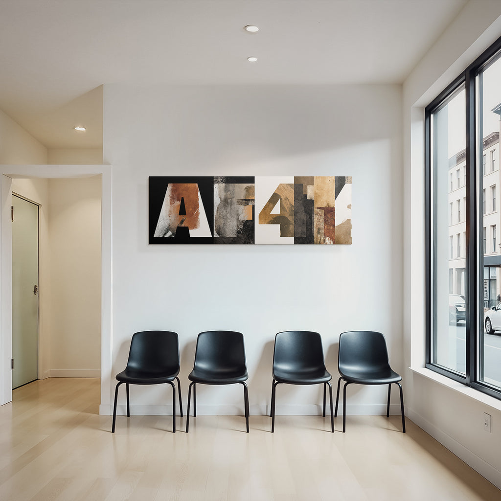 A und 4 - Künstlerisches Design mit Texturen