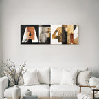 A und 4 - Künstlerisches Design mit Texturen