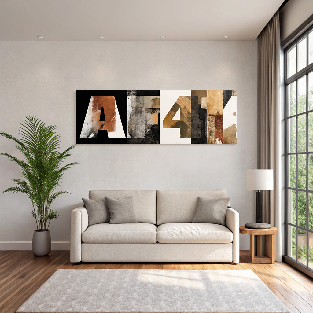 A und 4 - Künstlerisches Design mit Texturen