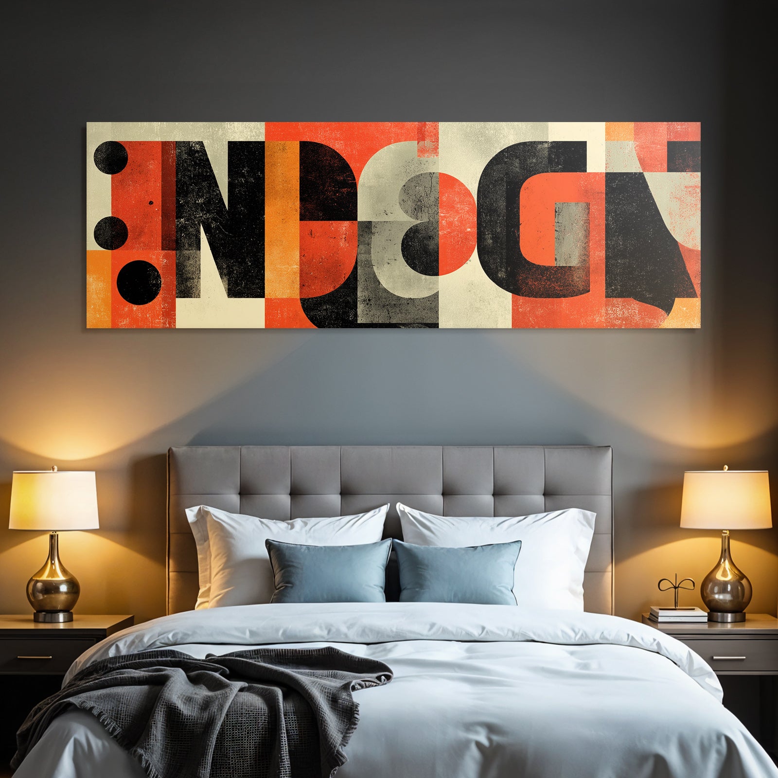 Abstract Graphic Design Bold Shapes And Colors