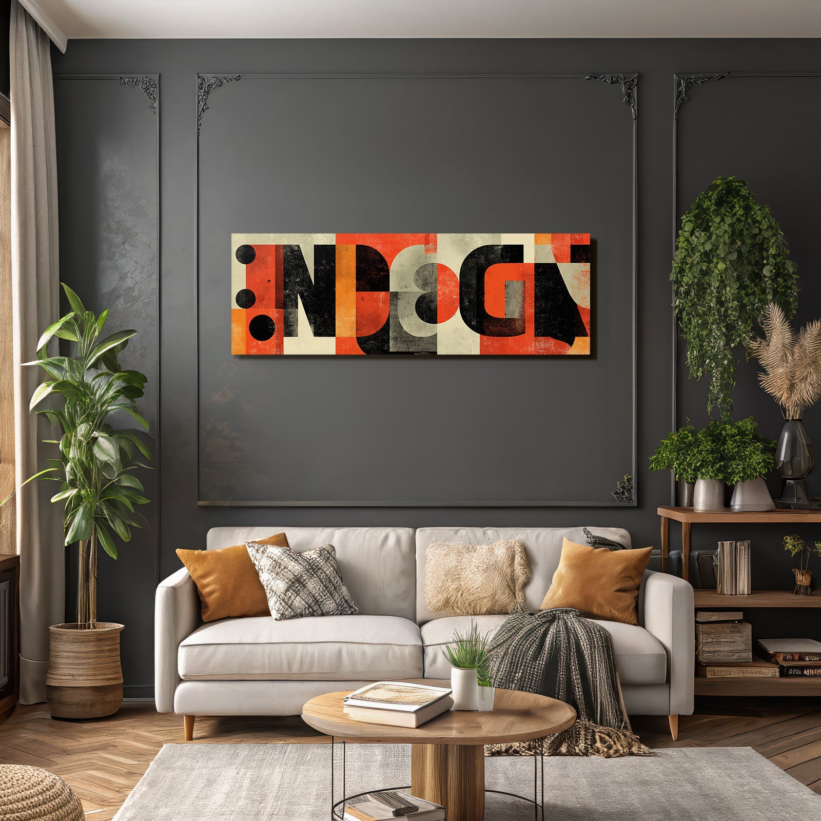 Abstract Graphic Design Bold Shapes And Colors