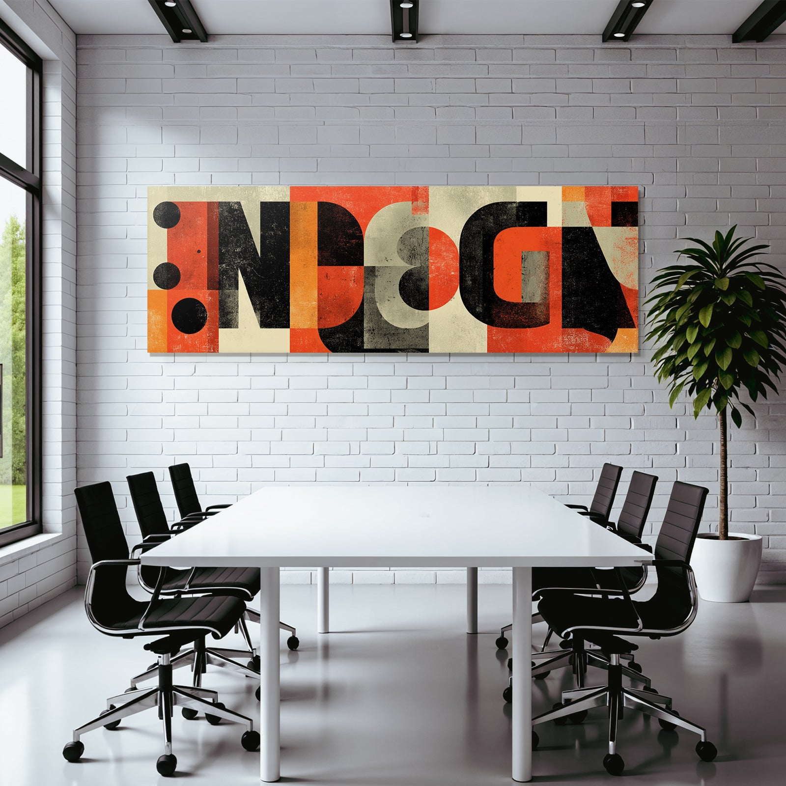 Abstract Graphic Design Bold Shapes And Colors