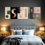 Abstraktes Design Geometrische Formen Moderne Kunst