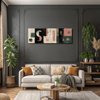 Abstraktes Design Geometrische Formen Moderne Kunst