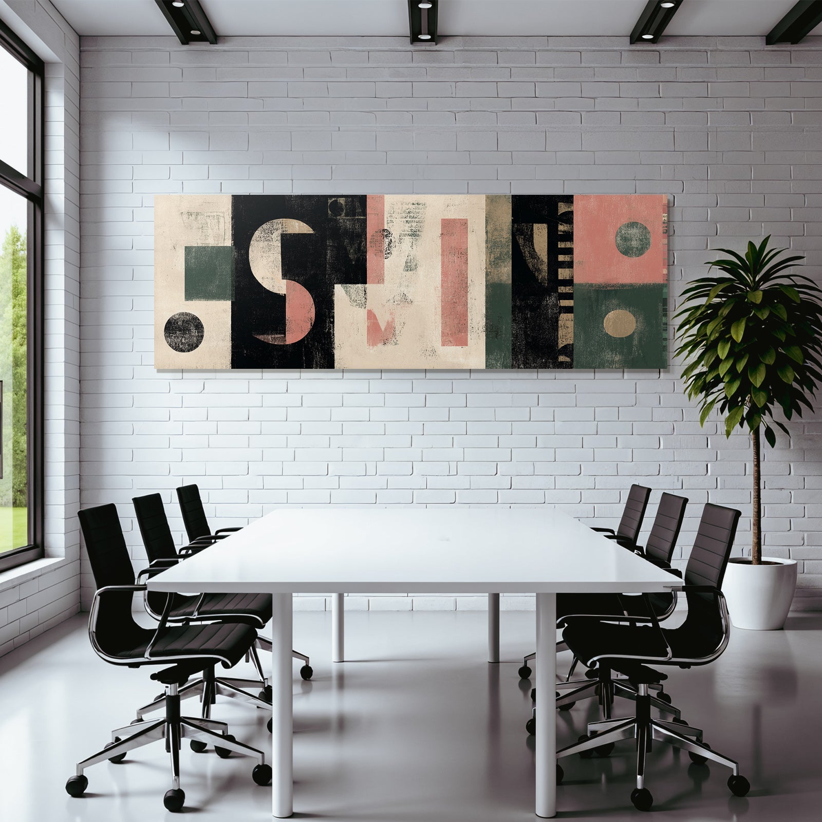 Abstraktes Design Geometrische Formen Moderne Kunst