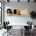 Abstraktes Design Geometrische Formen Muted Farben
