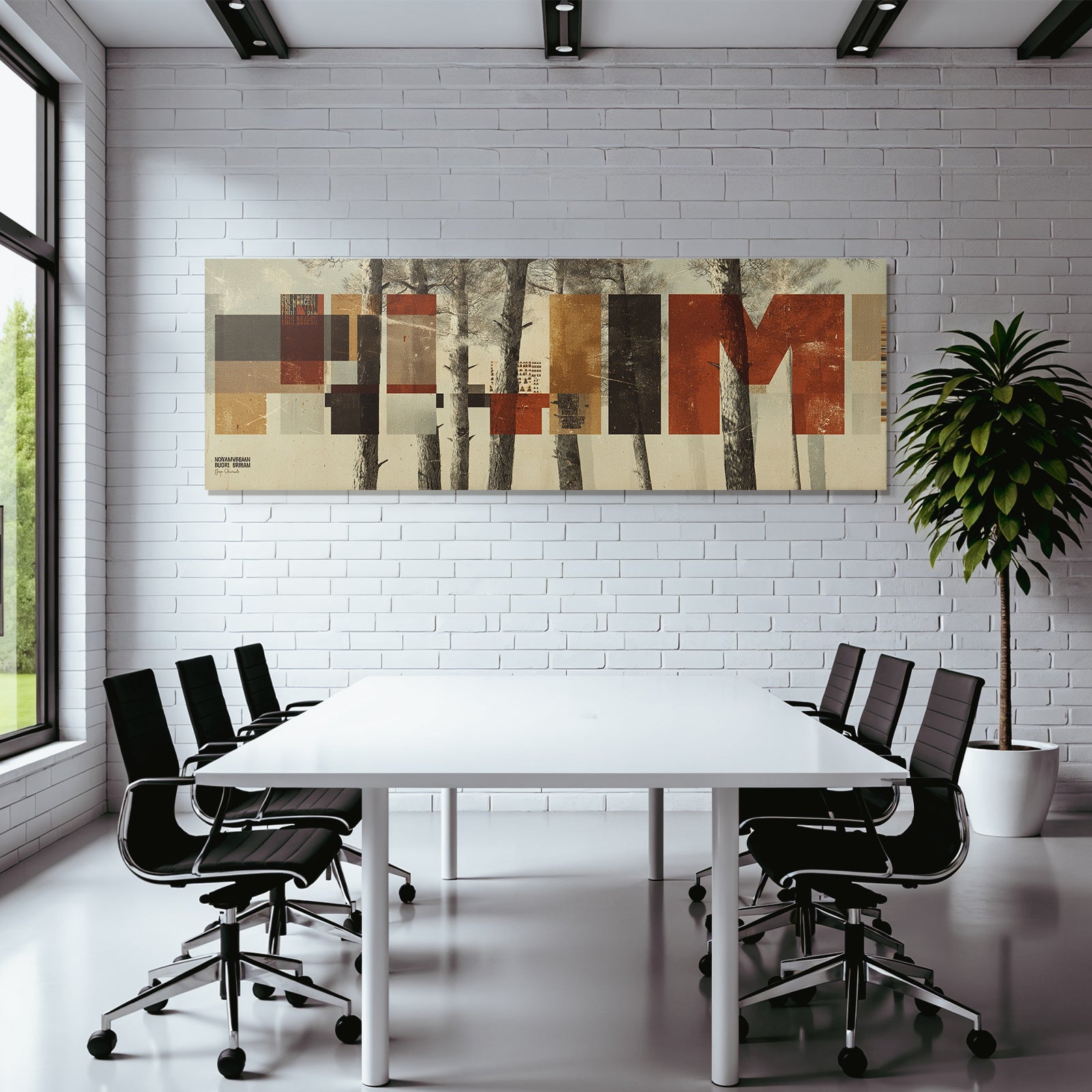 Digital Tree Geometric Shapes Color Play
