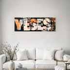 Ja Augen Affirmation Texuriert Abstrakt Design
