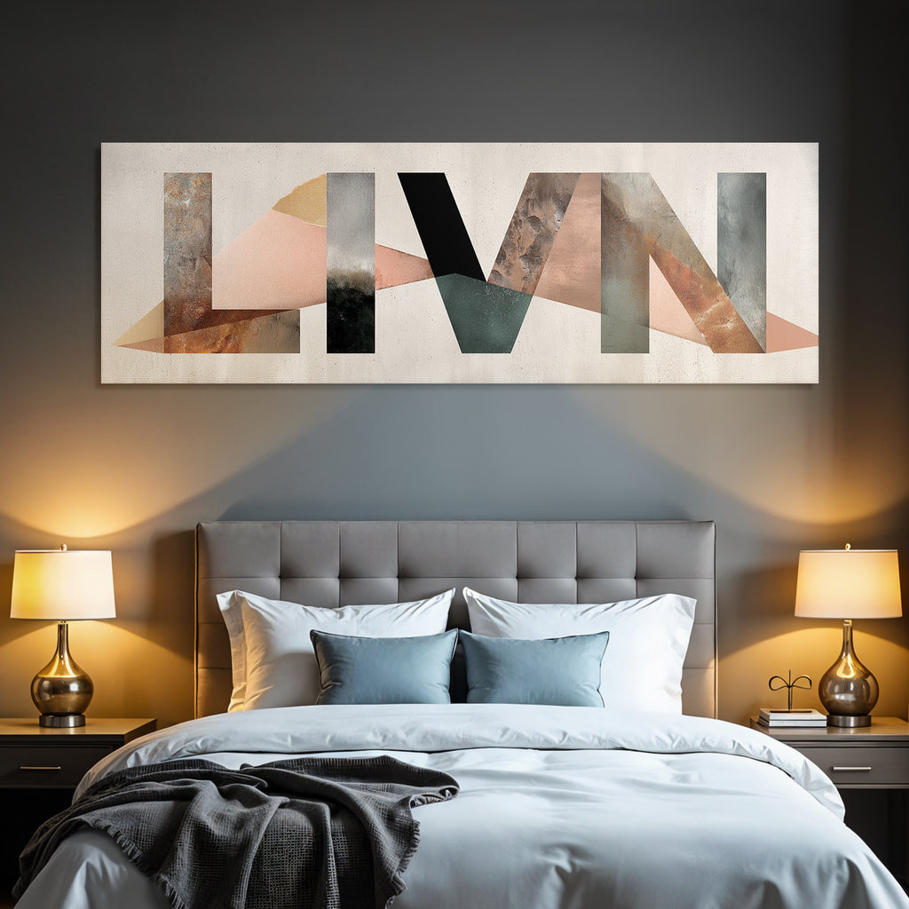 Livn Abstract Geometric Design Earth Tones Textures