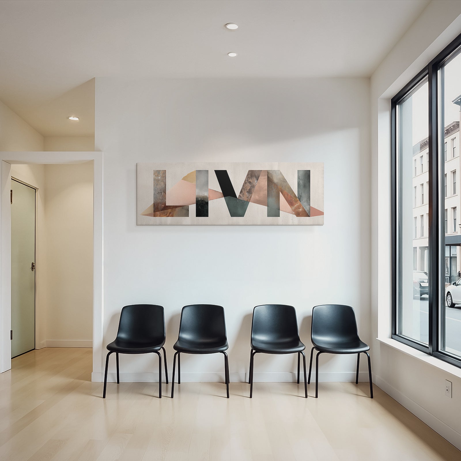 Livn Abstract Geometric Design Earth Tones Textures