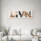 Livn Abstract Geometric Design Earth Tones Textures