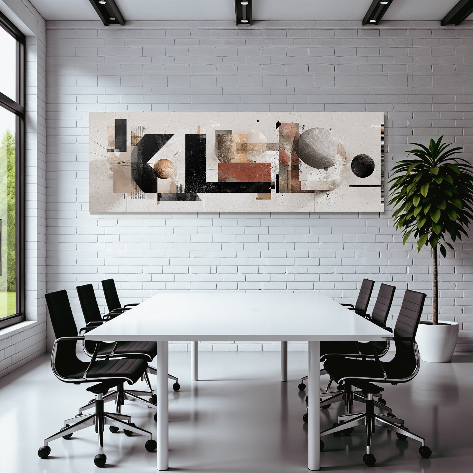 Modern Abstract Art Identify Geometric Shapes