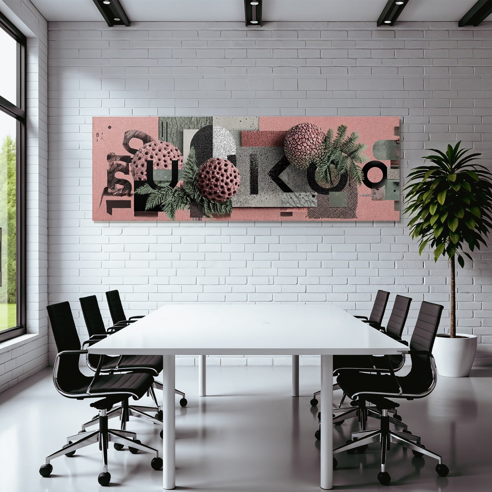Nature and Modern Design Composition