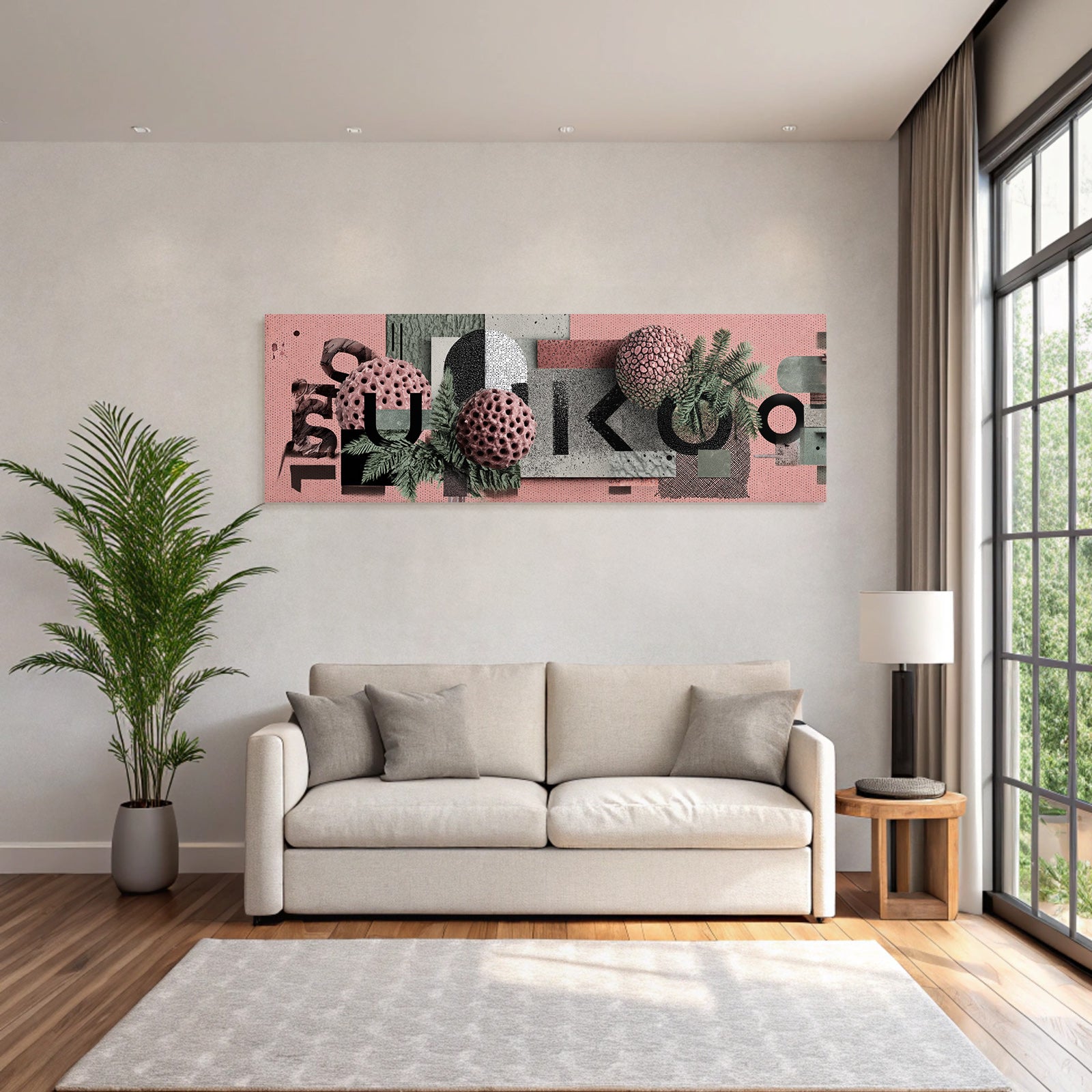 Nature and Modern Design Composition