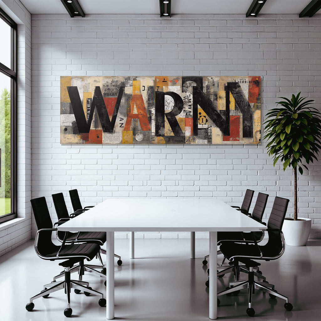 Warn Abstract Art Input Color Texture Urgency Message