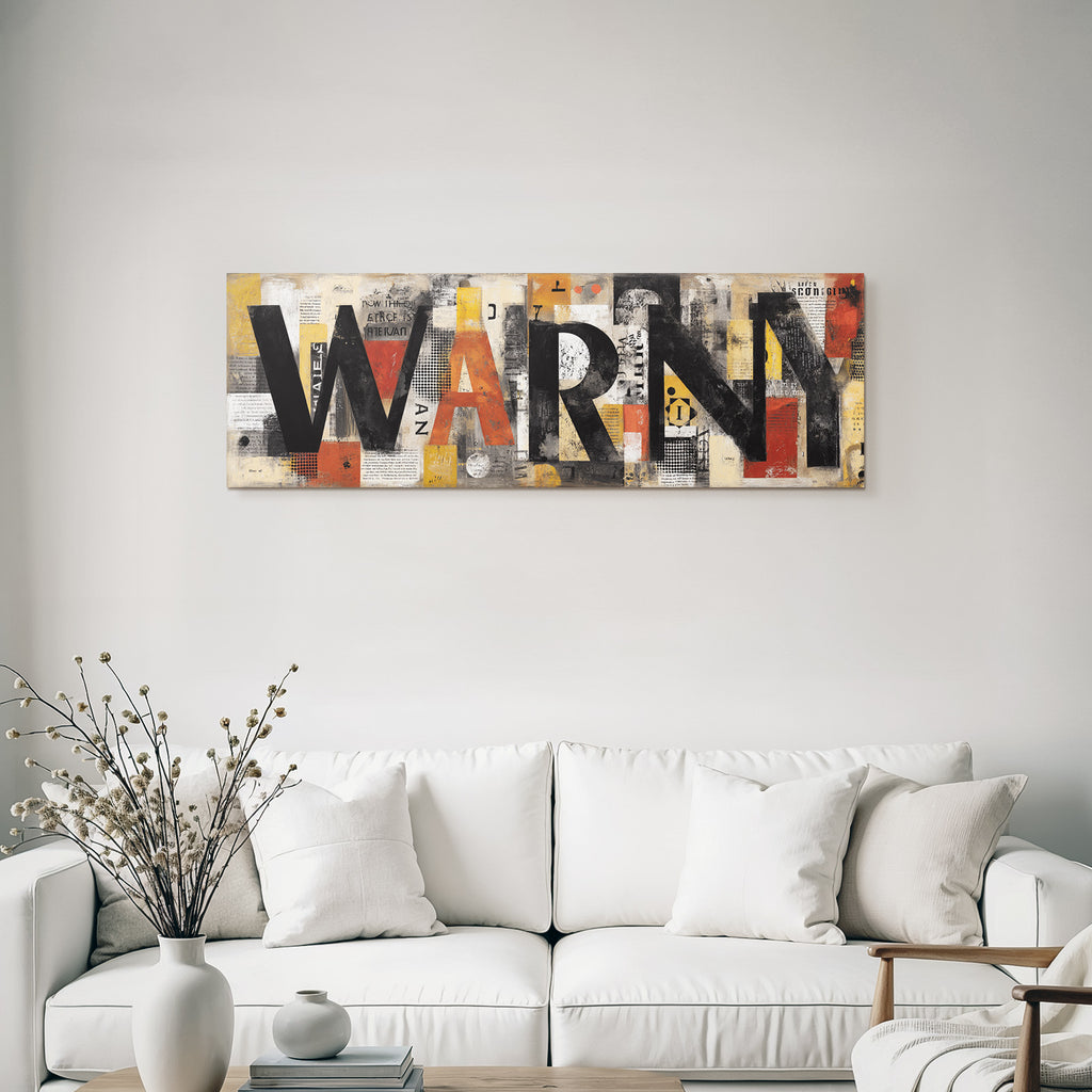 Warn Abstract Art Input Color Texture Urgency Message