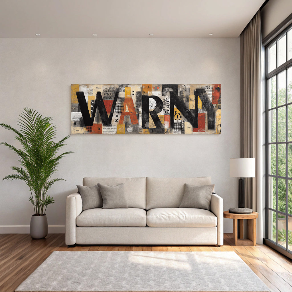 Warn Abstract Art Input Color Texture Urgency Message