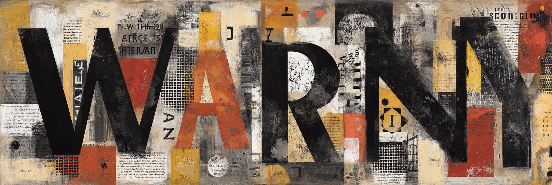 Warn Abstract Kunst Input Farbe Textur Urgency Meßage | Typografische Kunst | Kunstgattungen