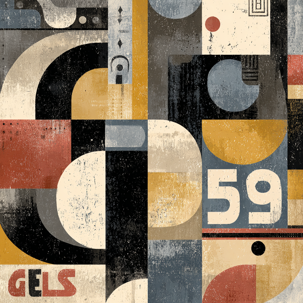 Abstract Geometric Artwork Mit Vermischt Farben Und Formen | Typografische Kunst | Kunstgattungen
