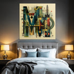 Abstract Art Geometric Shapes Colorful Colors Modern Design