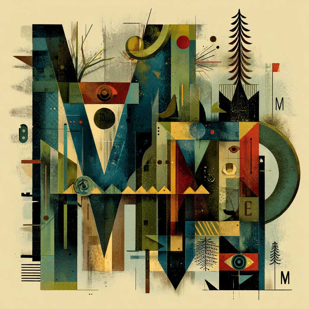 Abstract Kunst Geometrische Formen Bunte Farben Modernes Design | Typografische Kunst | Kunstgattungen