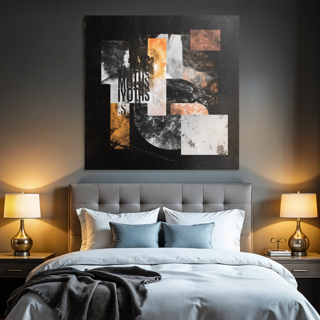Abstracte Geometrische Compilation Mit Textur Und Modernen Farben