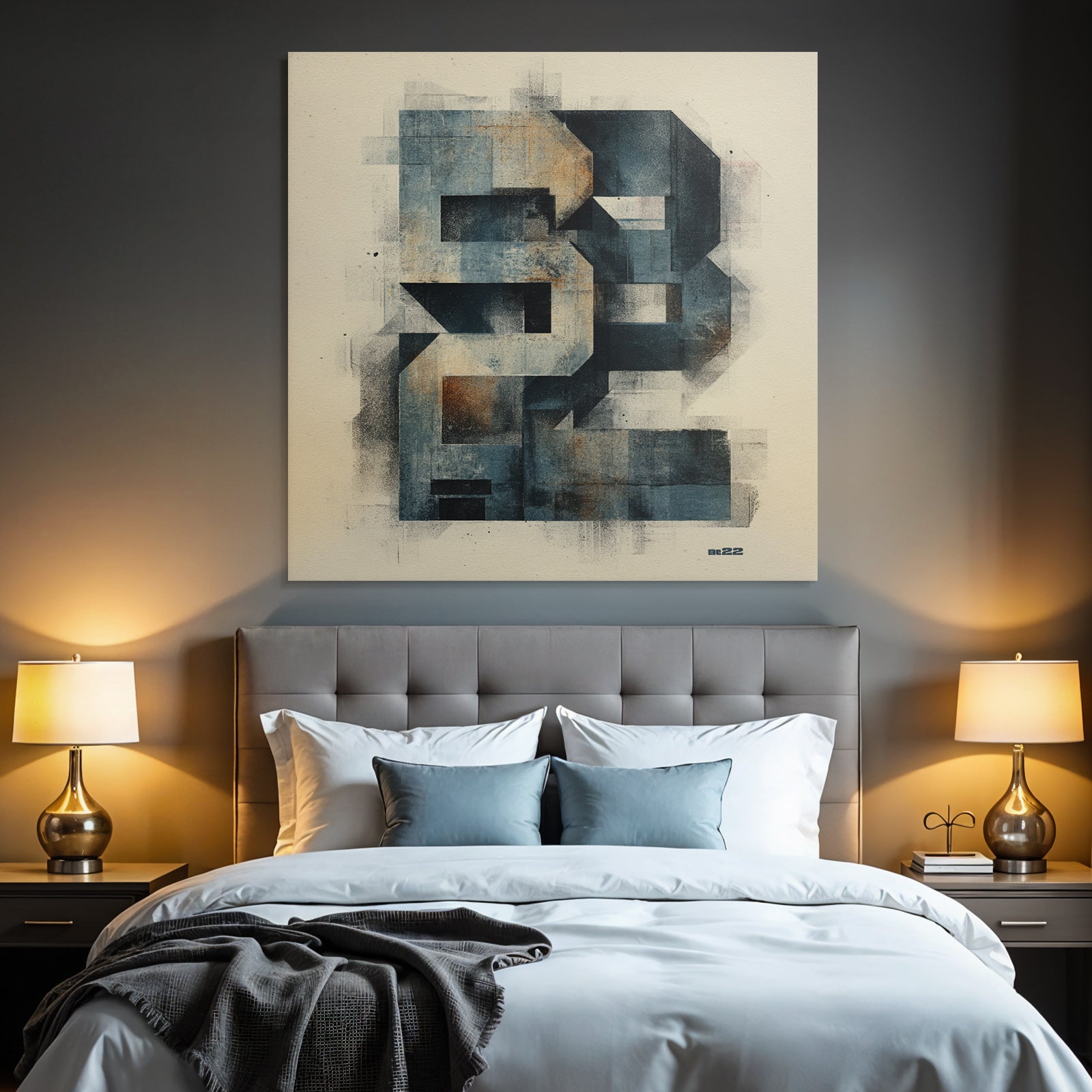 Abstract Artworks Geometric Textured
