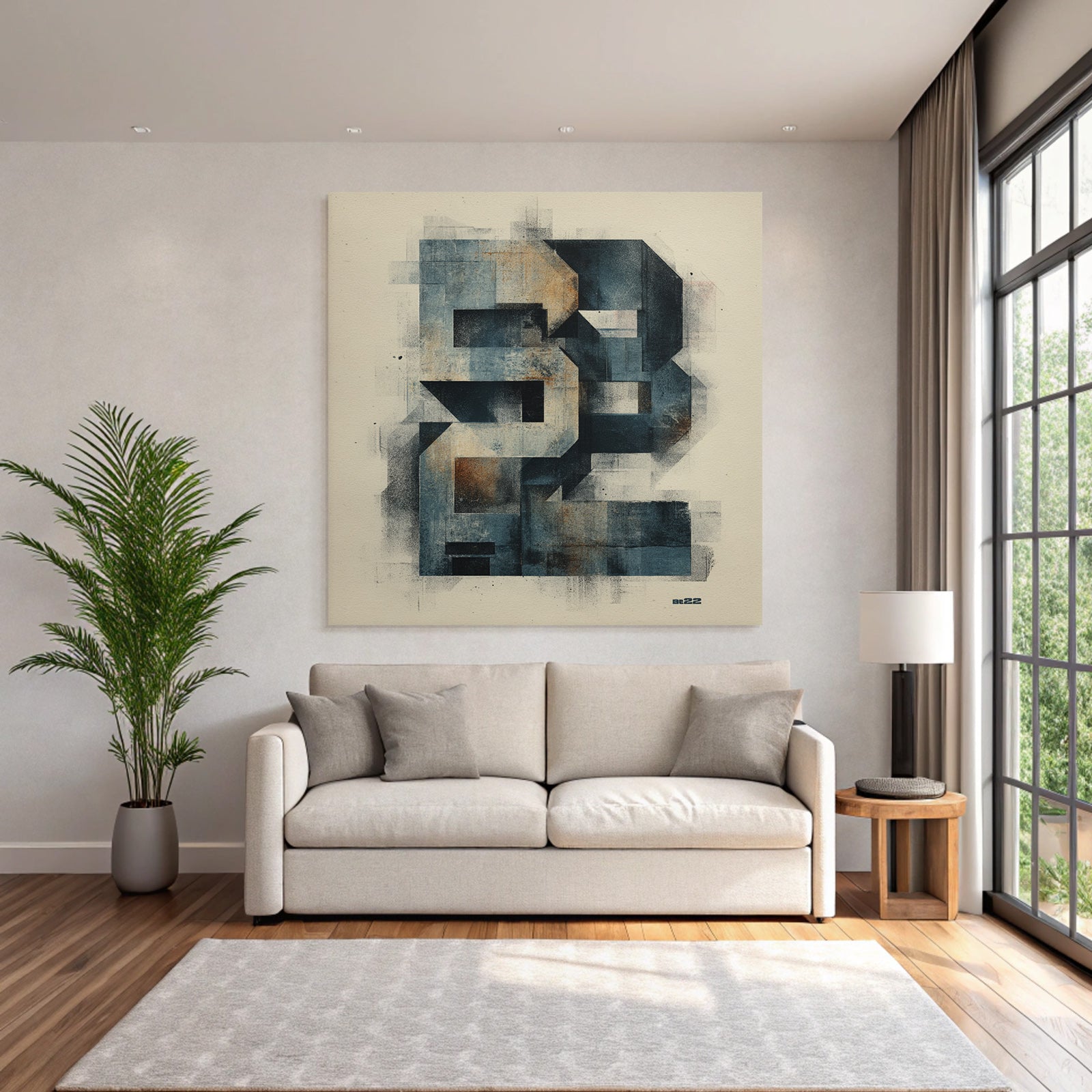 Abstract Artworks Geometric Textured