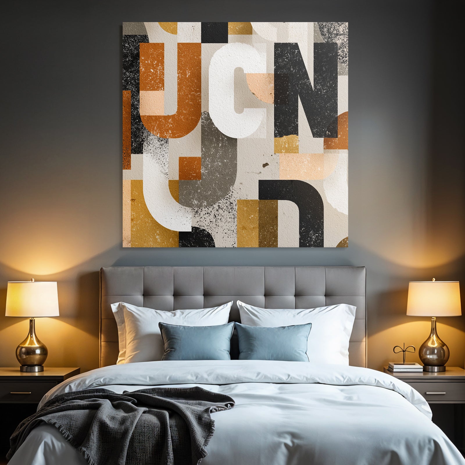 Abstract Typography Geometric Abstraction