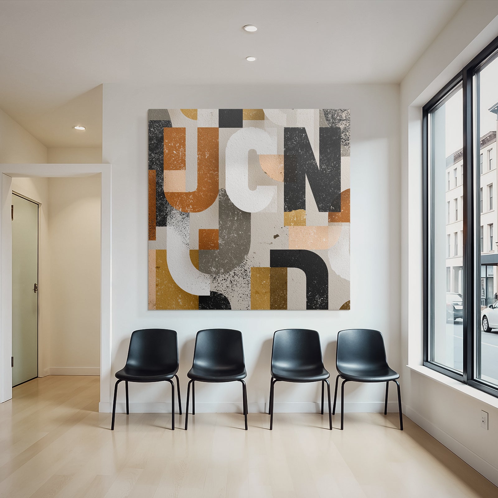 Abstract Typography Geometric Abstraction