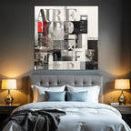 Abstract Digital Art Collage Typography Communication Media