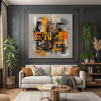 Abstrakte Digitale Kunst Typografie Farbenspiel