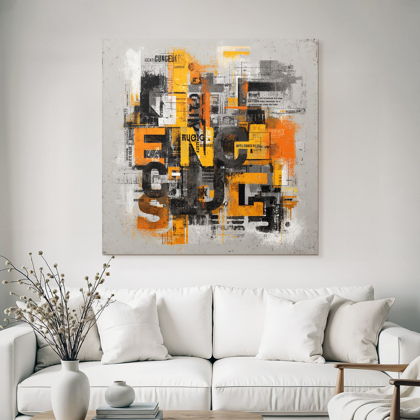 Abstrakte Digitale Kunst Typografie Farbenspiel