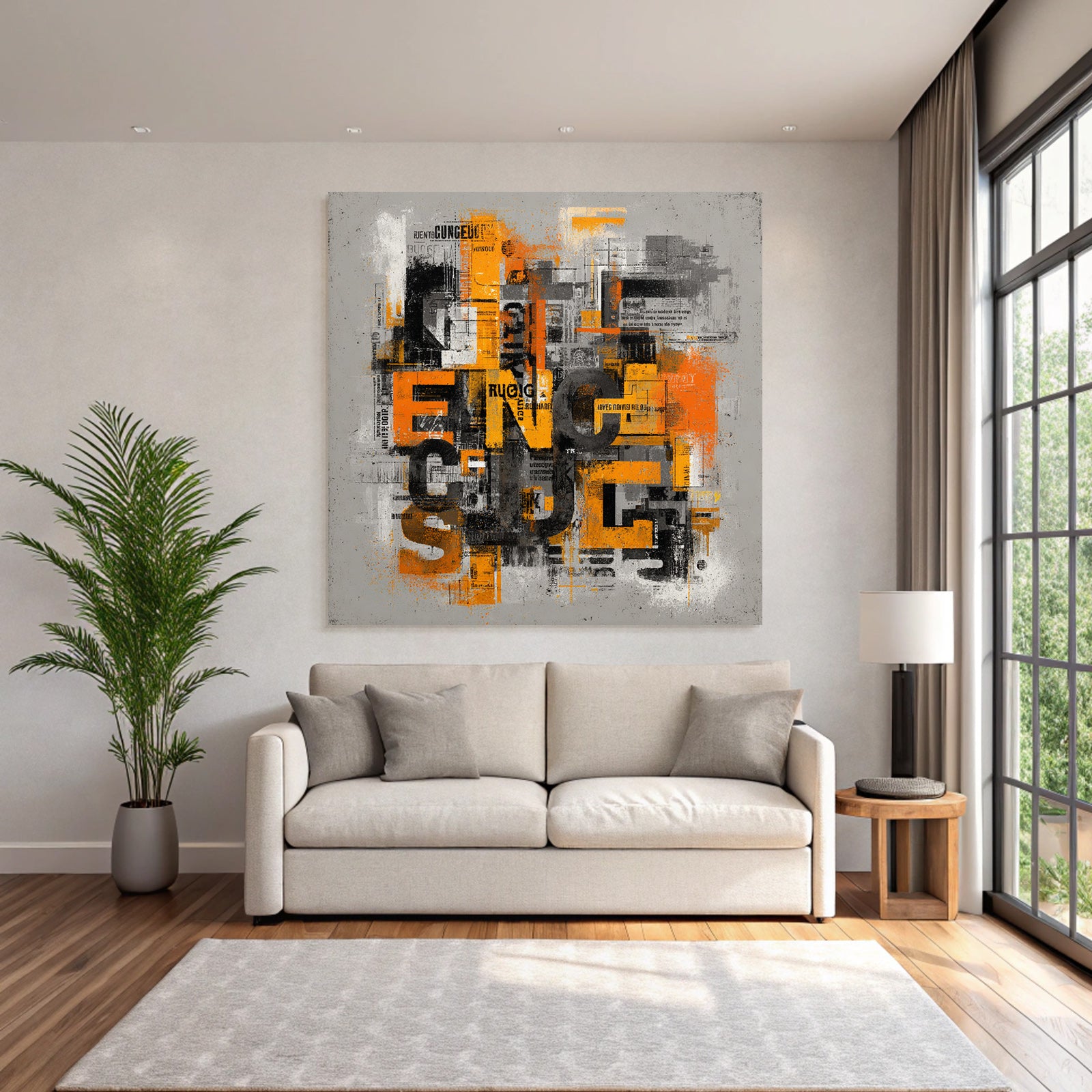 Abstrakte Digitale Kunst Typografie Farbenspiel
