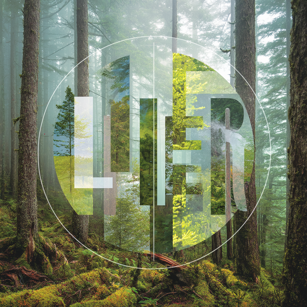 Leben Im Wald Graphik | Typografische Kunst | Kunstgattungen
