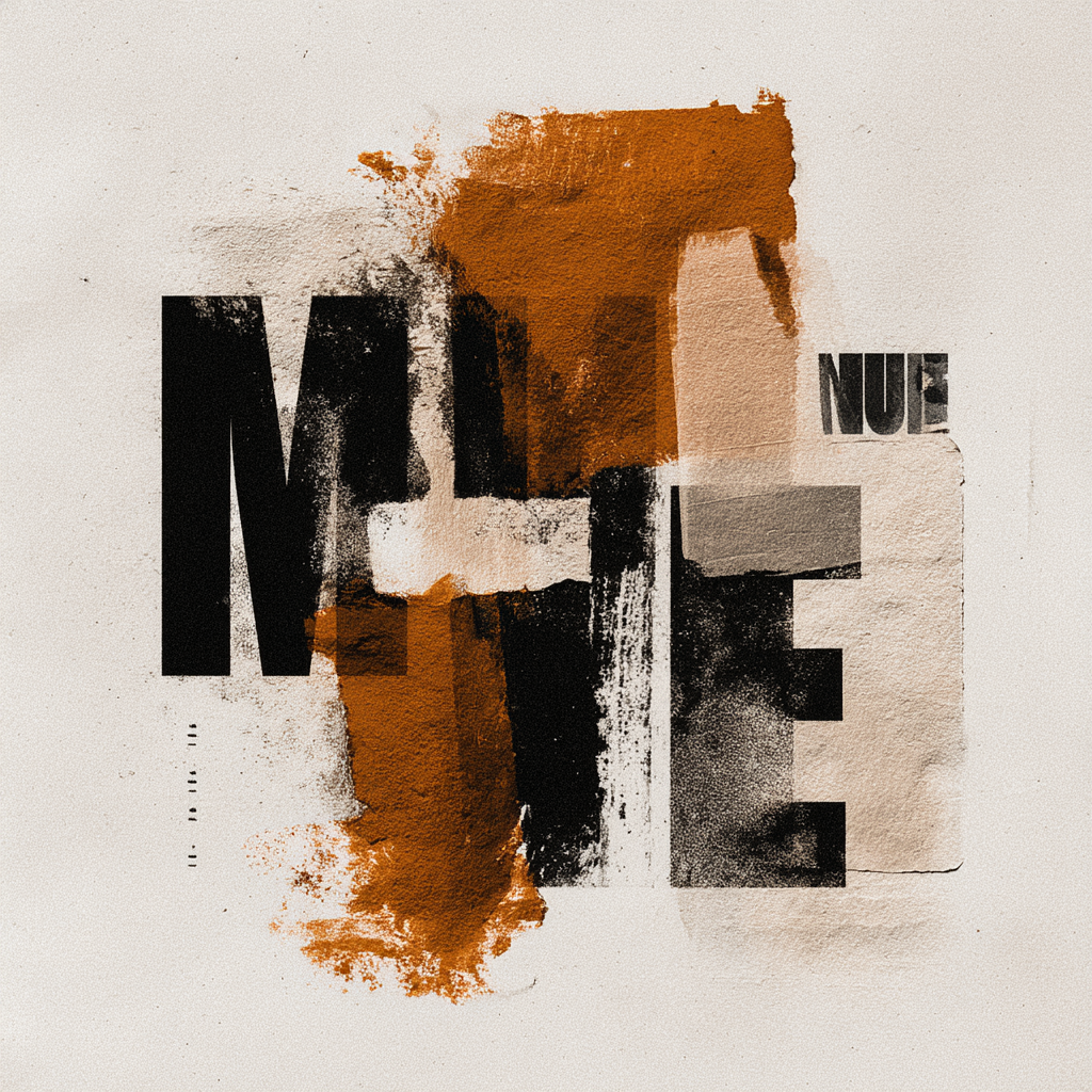 Me Nü Kreatives Grafikdesign Moderne Typografie | Typografische Kunst | Kunstgattungen