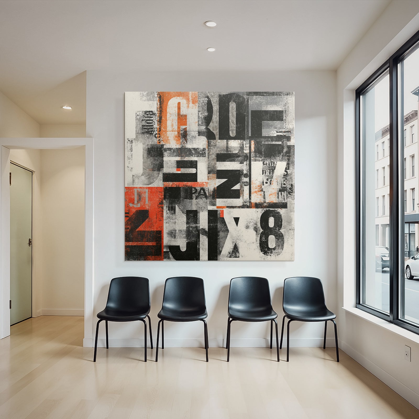 Modern Mit Buchstaben Und Zahlen