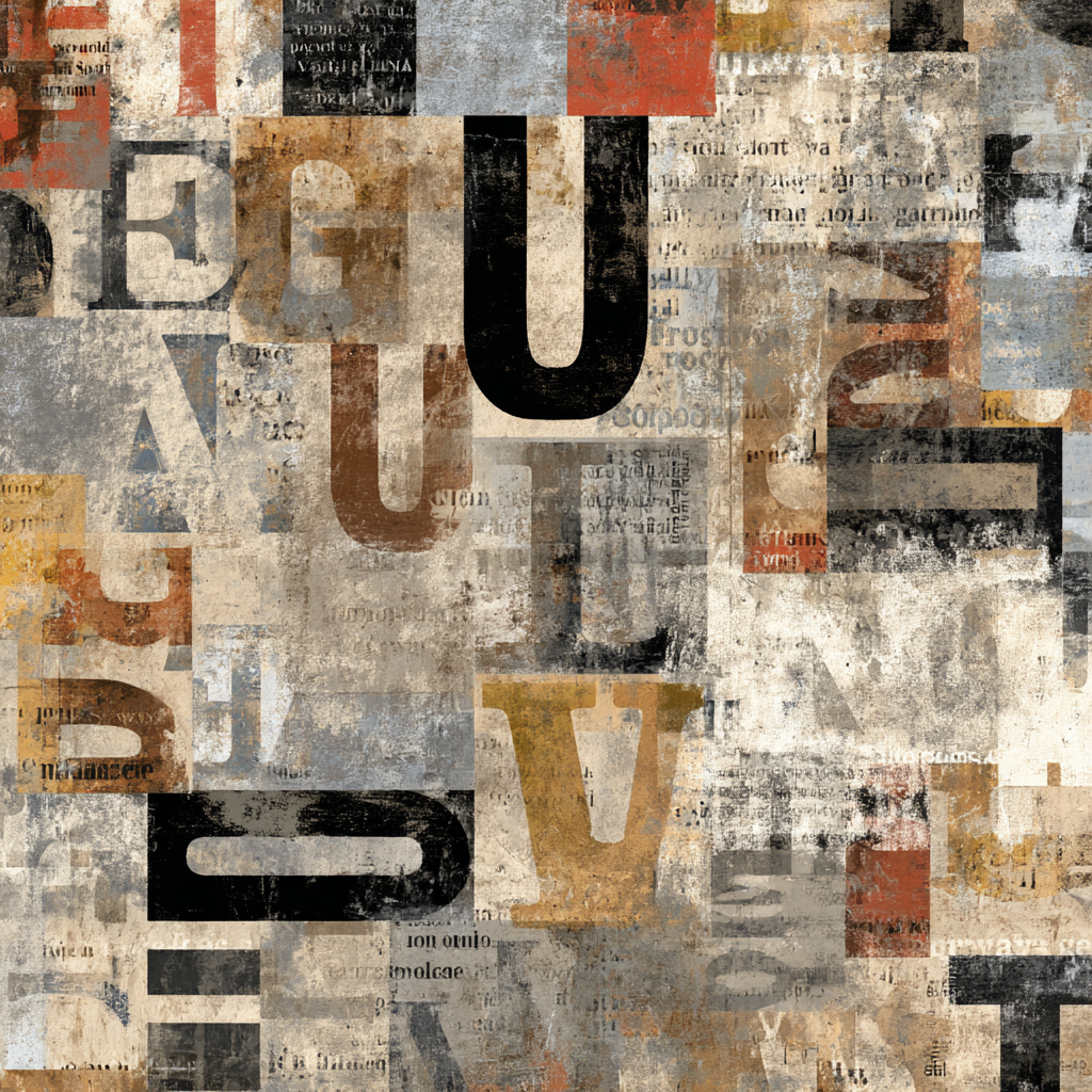 Texturierten Hintergrund Collage Von Buchstaben Texture Muster | Typografische Kunst | Kunstgattungen