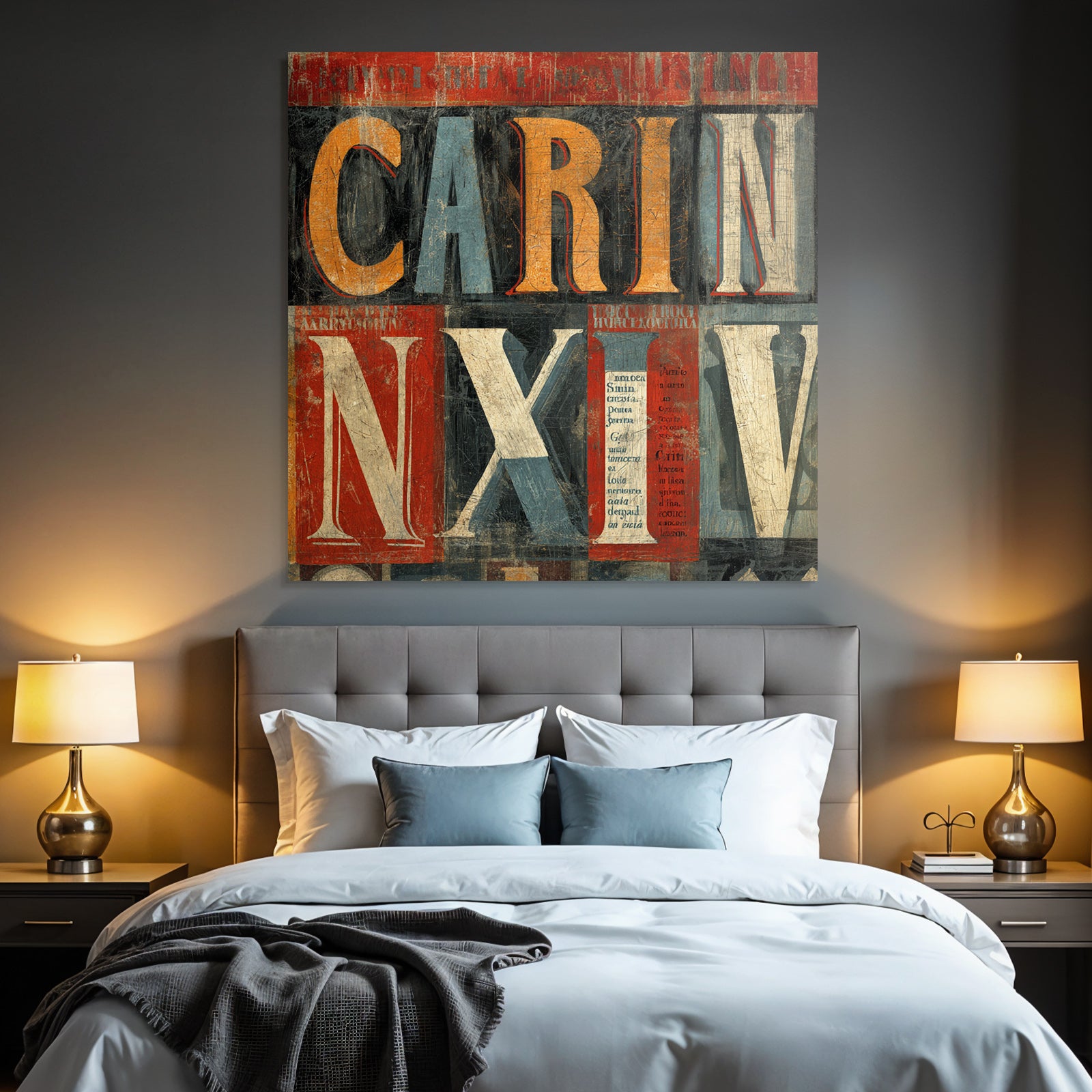 Typografische Collage Vintage Stil Texturen Lateinische Elemente