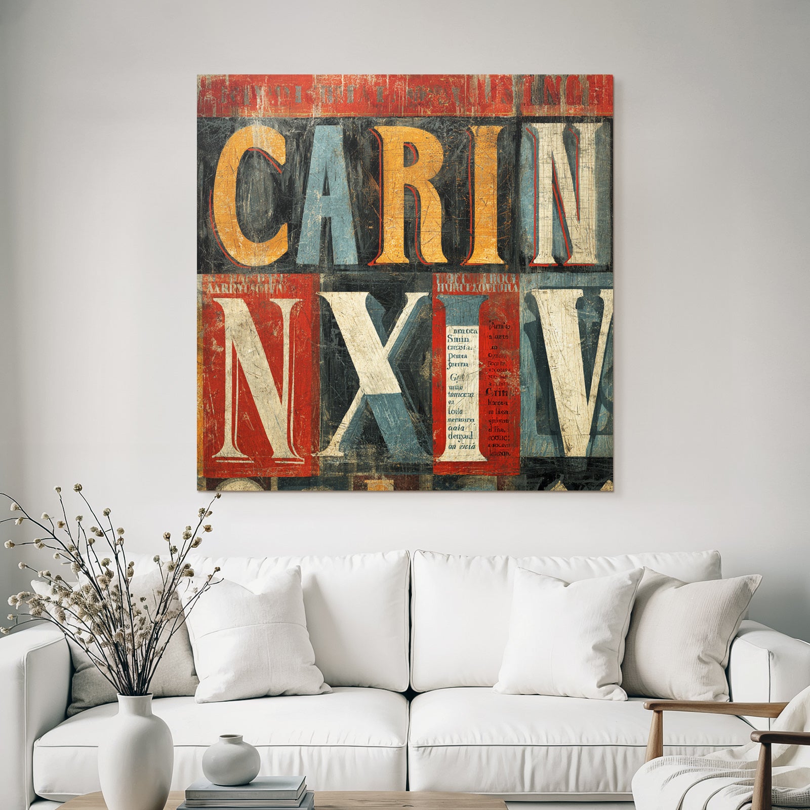 Typografische Collage Vintage Stil Texturen Lateinische Elemente