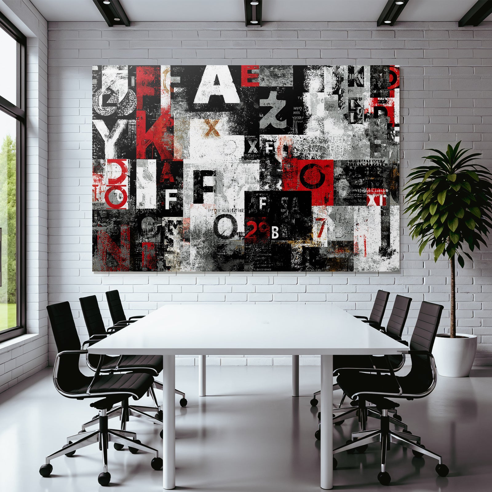 Abstract Design Collage Buchstaben Symbole Texturen