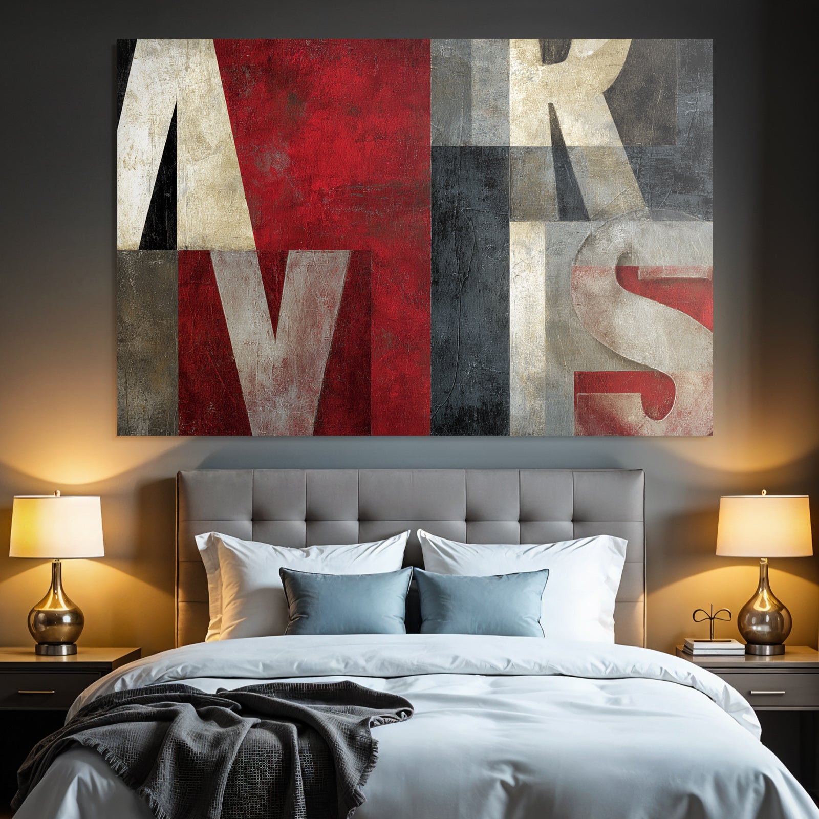 Abstracte Buchstaben Design Farbenspiele