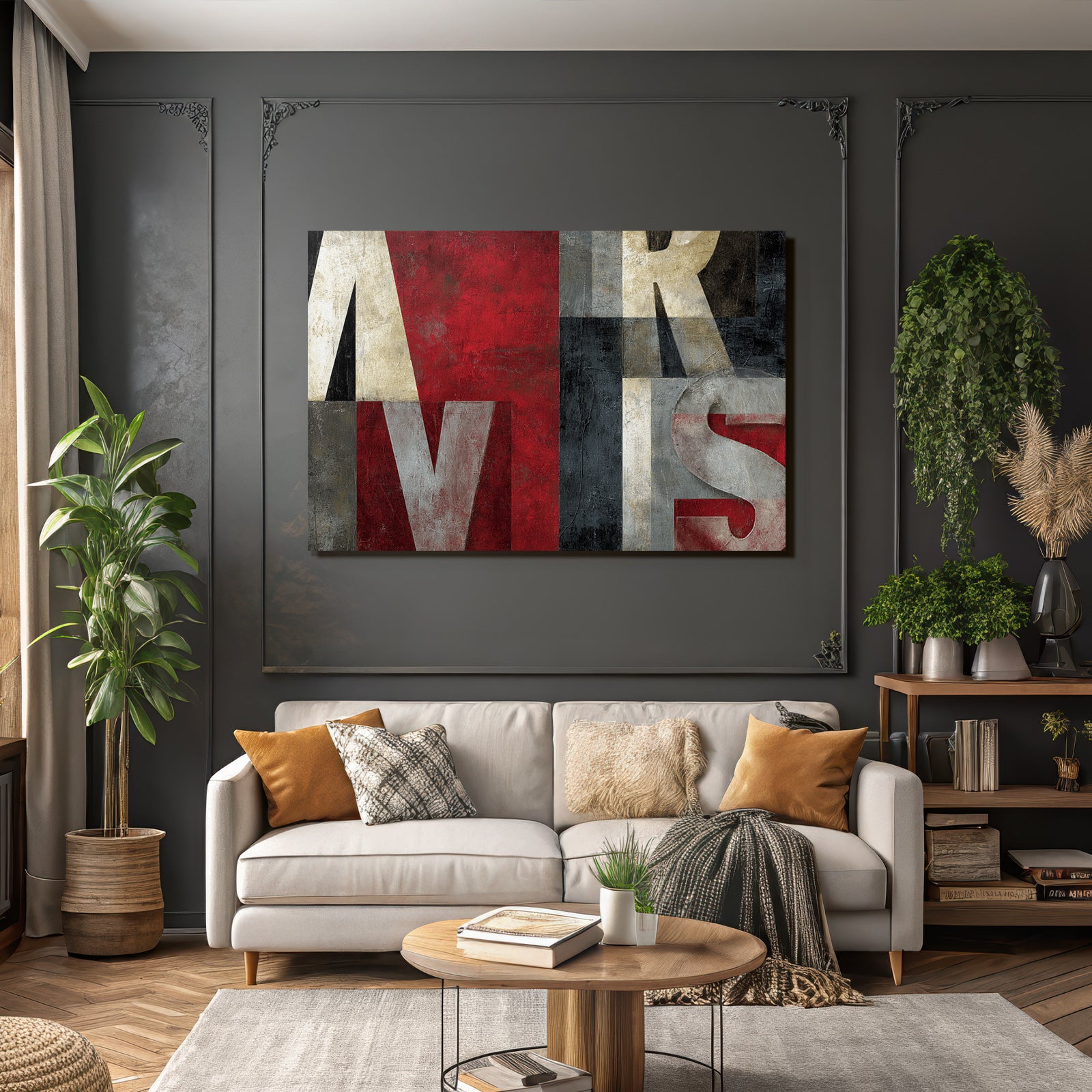 Abstracte Buchstaben Design Farbenspiele