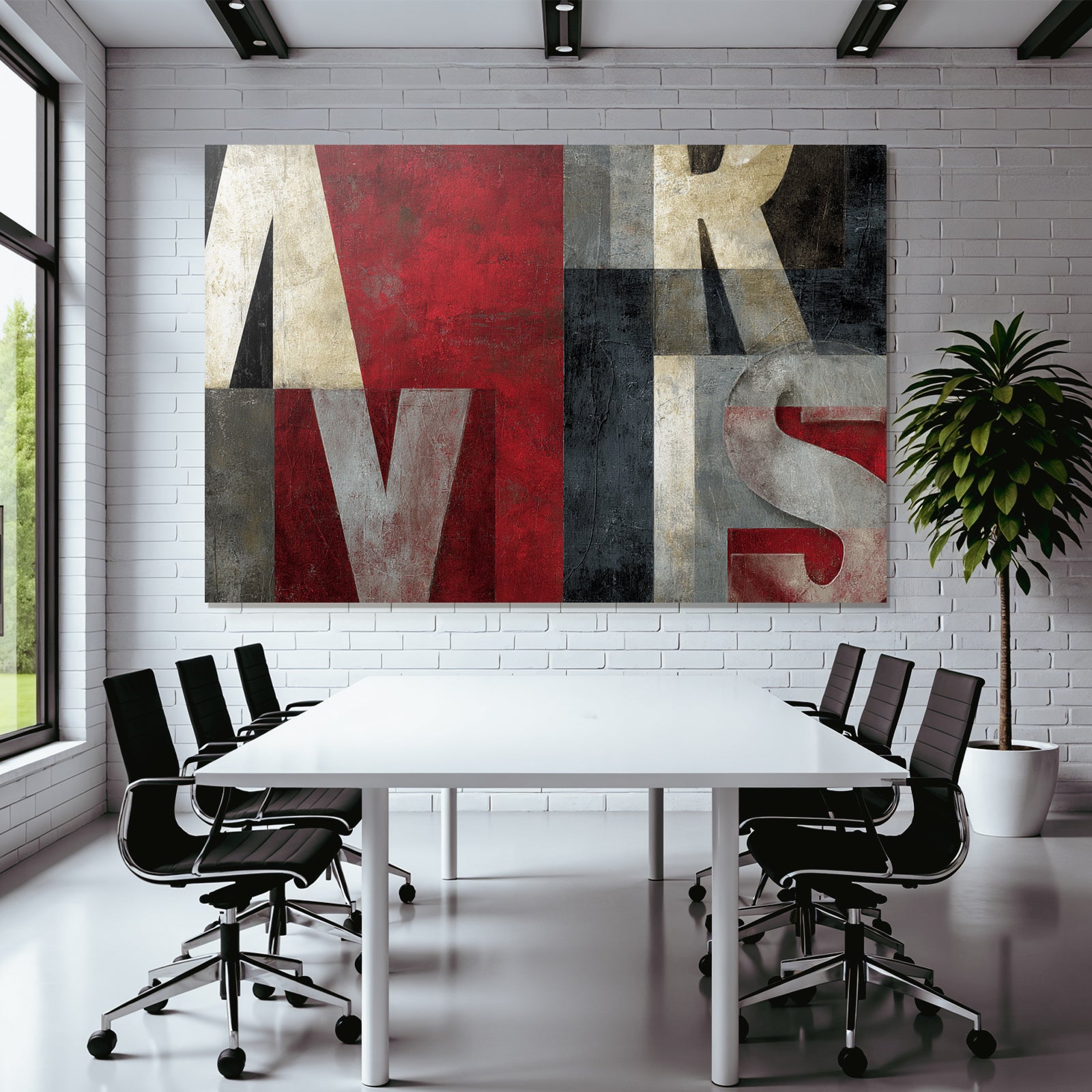 Abstracte Buchstaben Design Farbenspiele