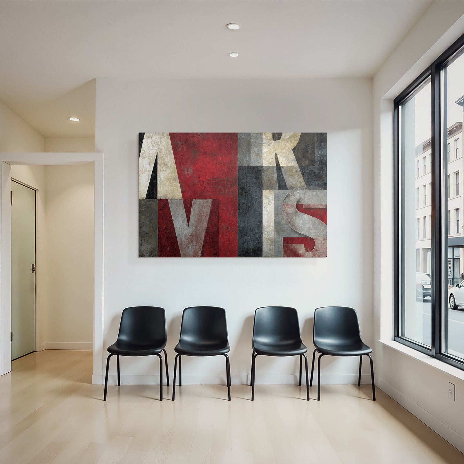 Abstracte Buchstaben Design Farbenspiele