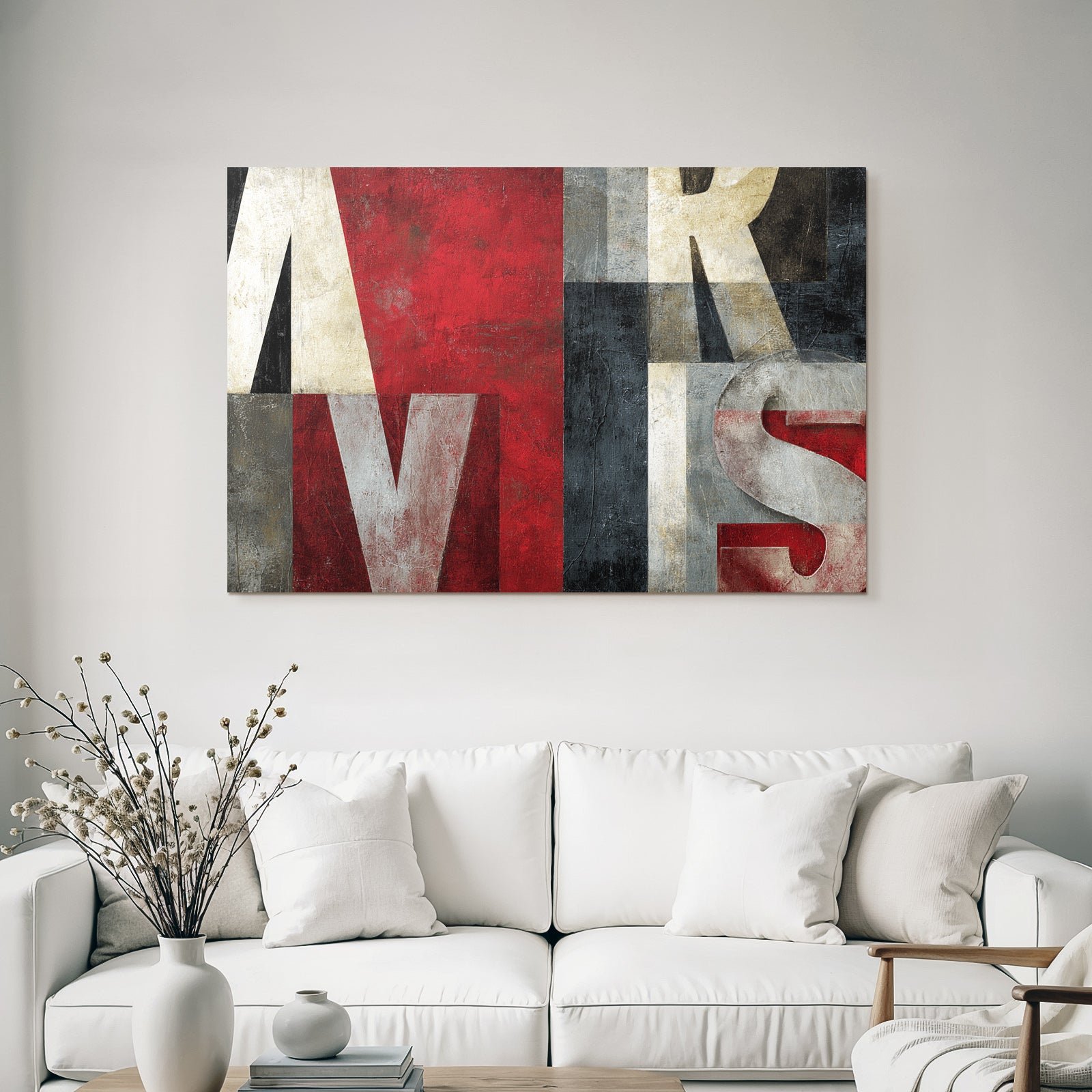 Abstracte Buchstaben Design Farbenspiele