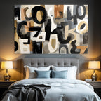 Abstract Art Composition Colorful Letters Colors
