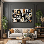 Abstract Art Composition Colorful Letters Colors